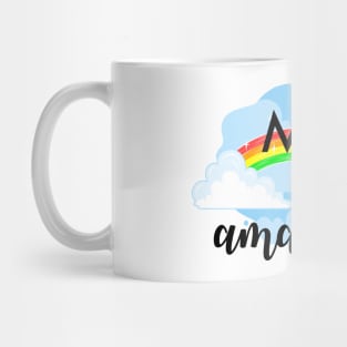 Make today amazing Rainbow design Mug